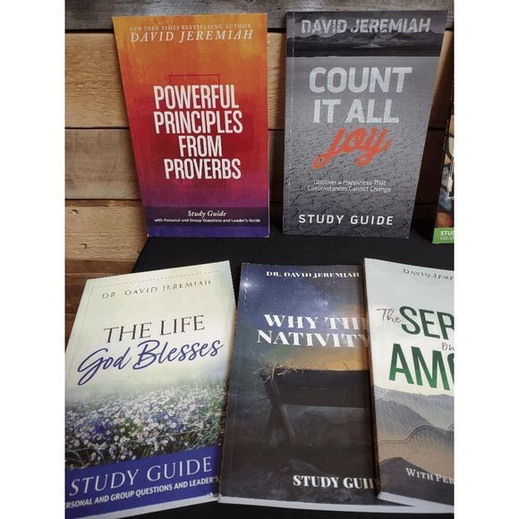 Lot of 7 David Jeremiah Study Guides - Why the Nativity, Sermon on the Mount, ++ - Picture 3 of 3